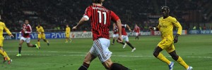 Sagna jogging after a Swede at the San Siro